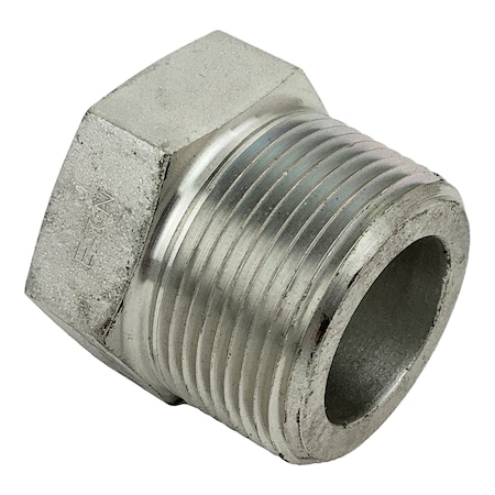 Eaton Fitting, Stainless No. 3121X Ref Sae No. 140140 1-1/4 Thread M 1 Thread F 1-3/4 Hex C3109X20X16